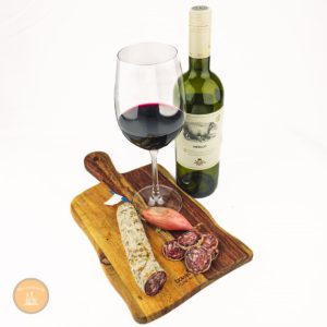 Franse Droge Worst Wine&Sjalot